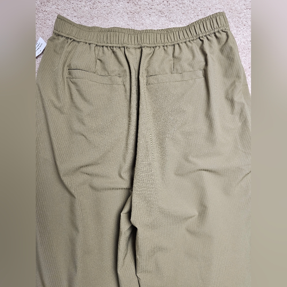 NWT Varley Martini Olive Green Office Tacoma Straight Pleat Pant Large - Picture 11 of 11